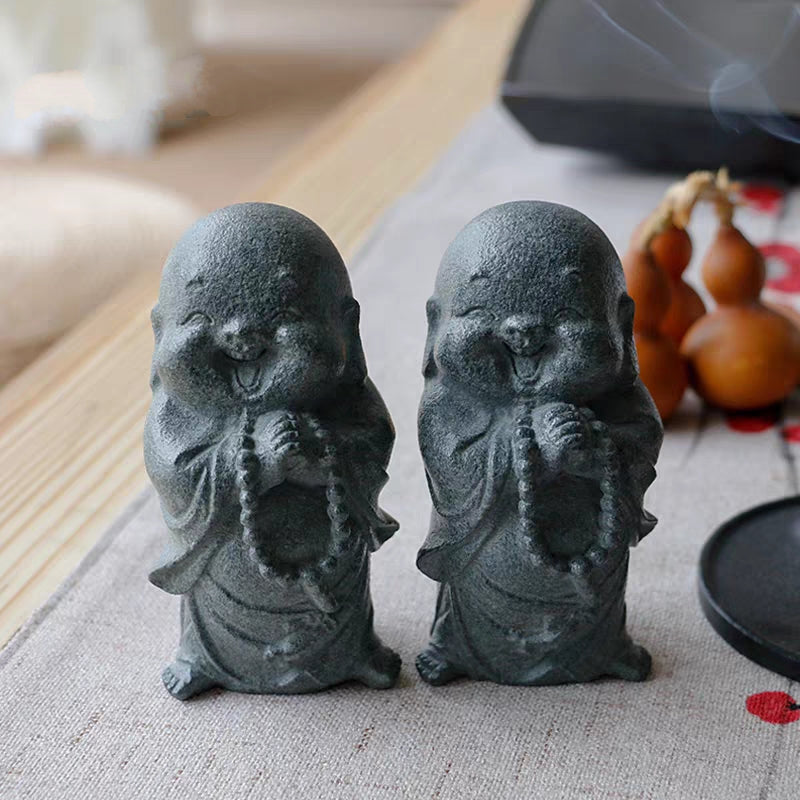 Laughing Buddha Stone Statue