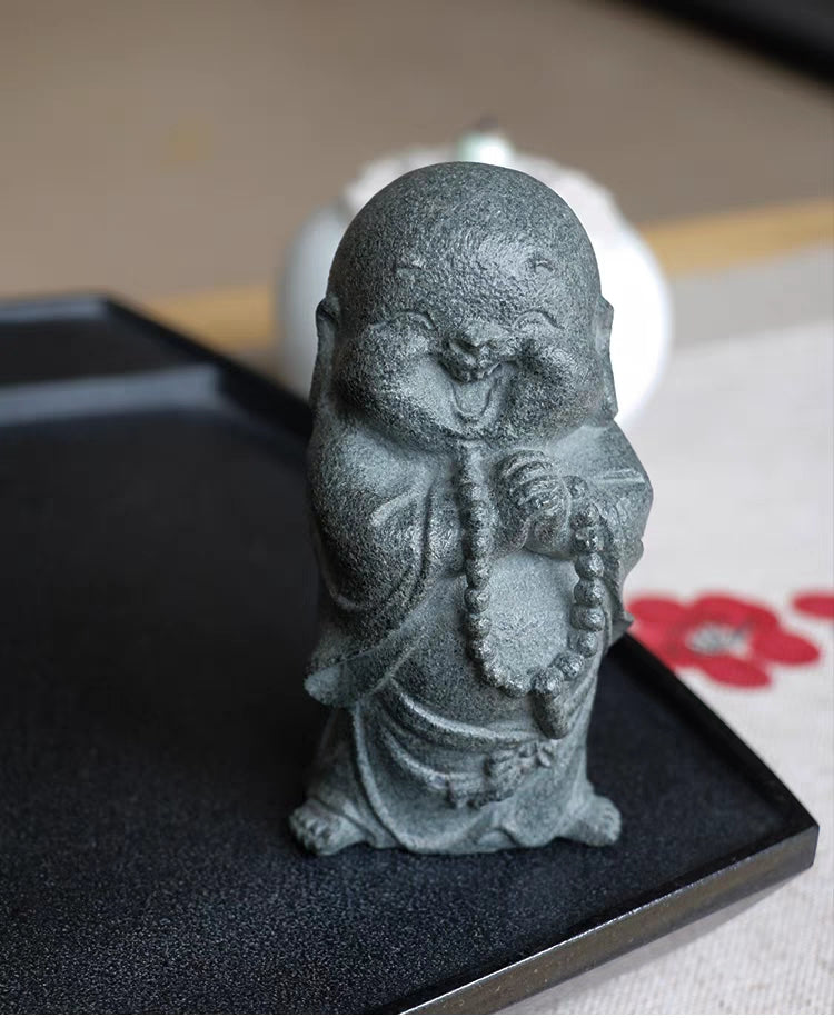 Laughing Buddha Stone Statue