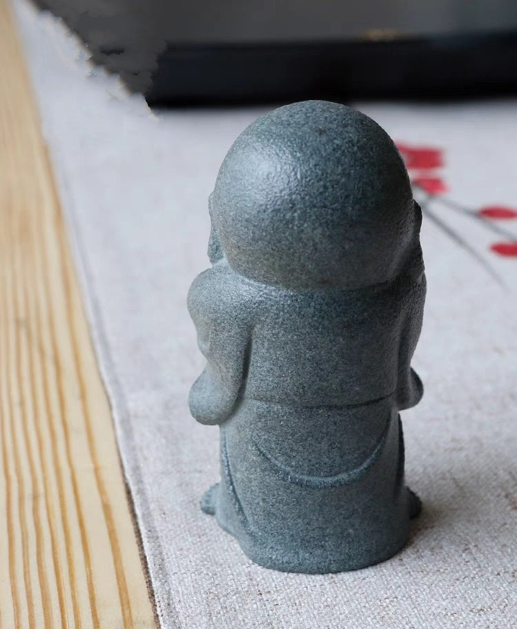 Laughing Buddha Stone Statue