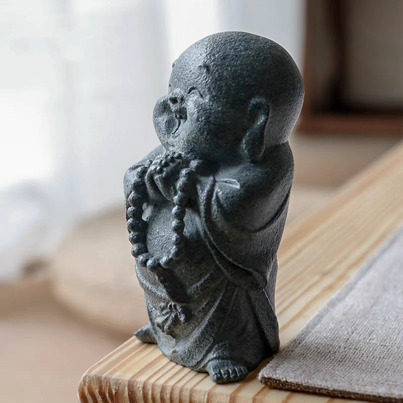 Laughing Buddha Stone Statue