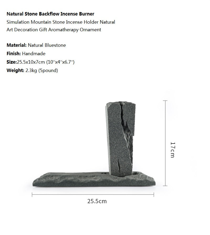 Natural Stone Backflow Incense Burner