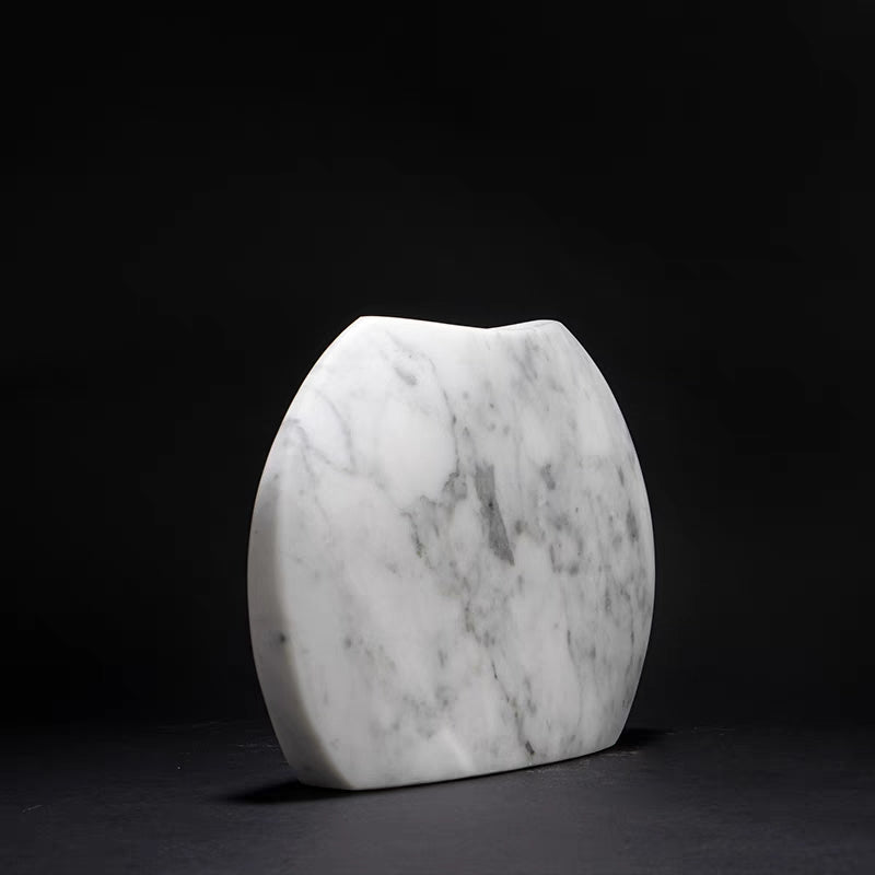 White Marble Flower Vase