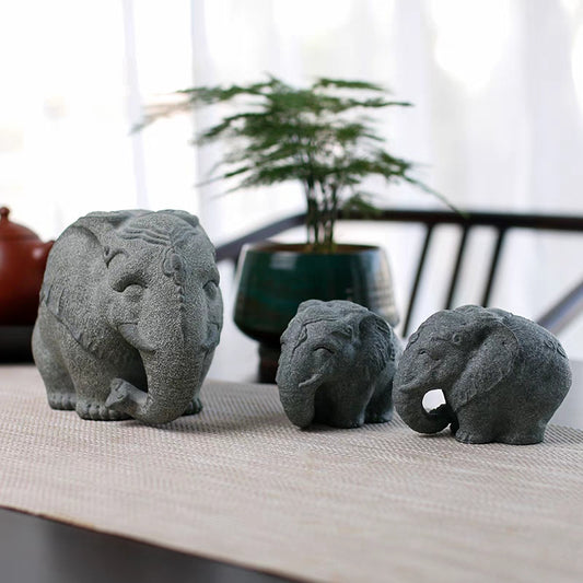 Natural Stone Elephant Statue